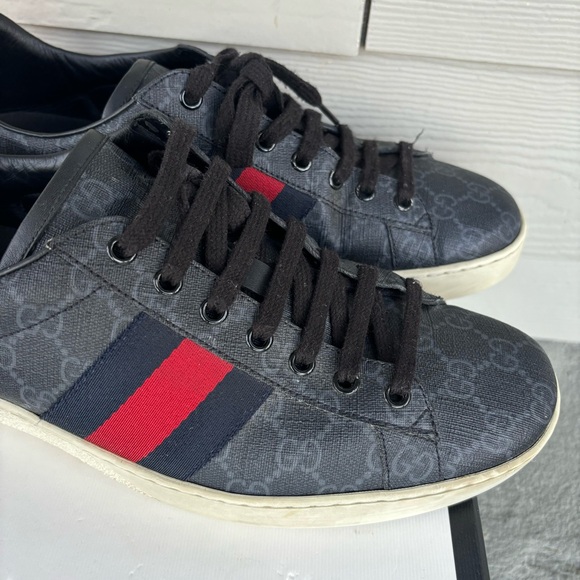 Gucci GG Supreme Ace Black Sneakers 🔥 - Picture 5 of 10